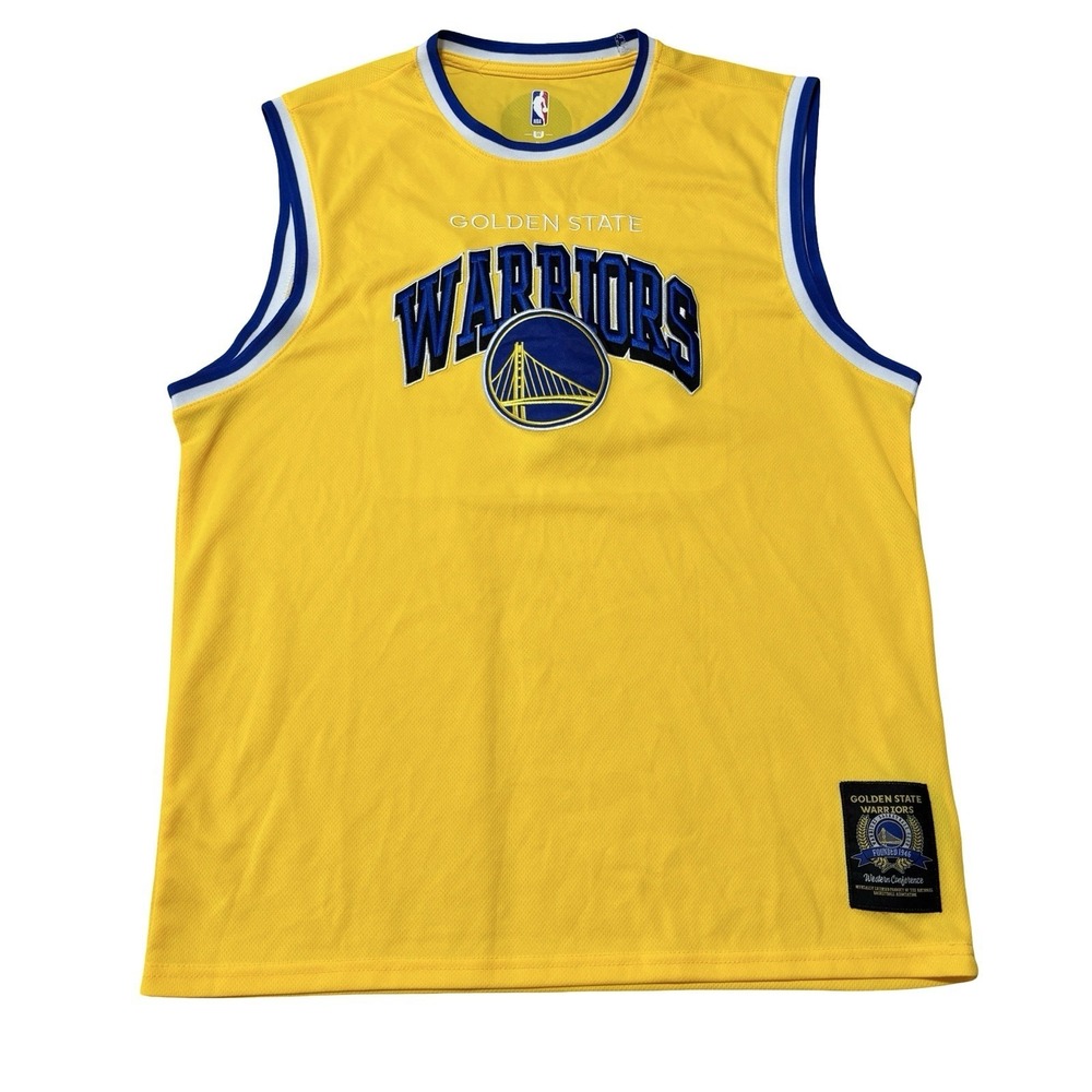 UNK NBA Golden State Warriors Men's Jersey Yellow Size XL 23 x 30